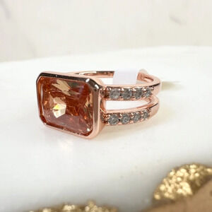 Bomb Party November Amber Topaz Flourish With Me Ring RBP8436 NWT Size 7